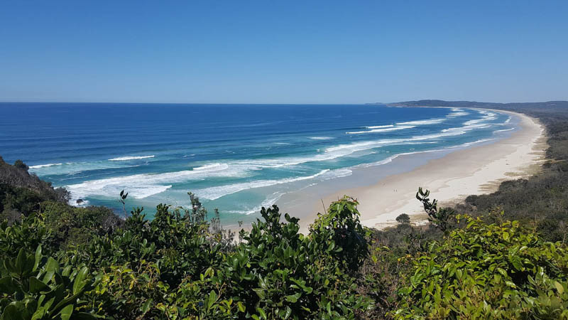 Tallow Beach Byron Bay from the Lighthouse